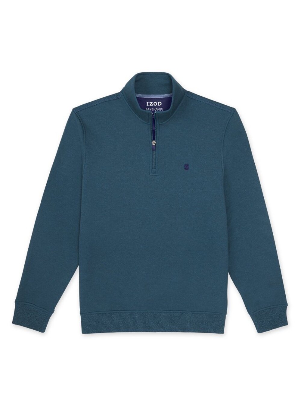 IZOD XL Quarter Zip Performance Pullover Blue Slim Fit Golf Athleisure Jacket